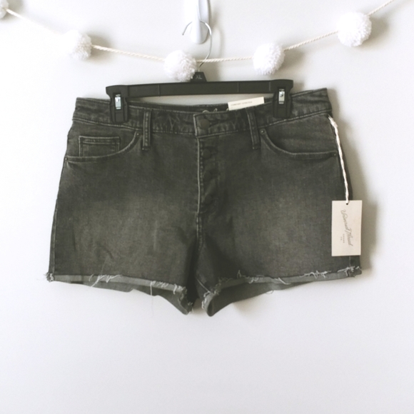 Universal Thread Pants - Universal Thread Black Button Fly High Rise Short